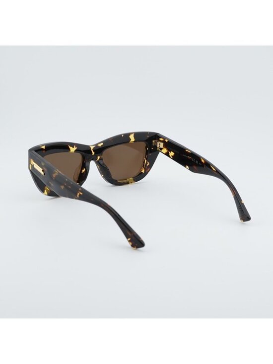 Bottega Veneta BV1218S 002 Sunglasses Havana Cat Eye Frame, Brown Lenses main image 10